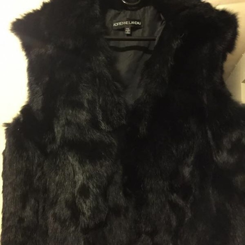 Adrienne Landau Rabbit Fur Vest